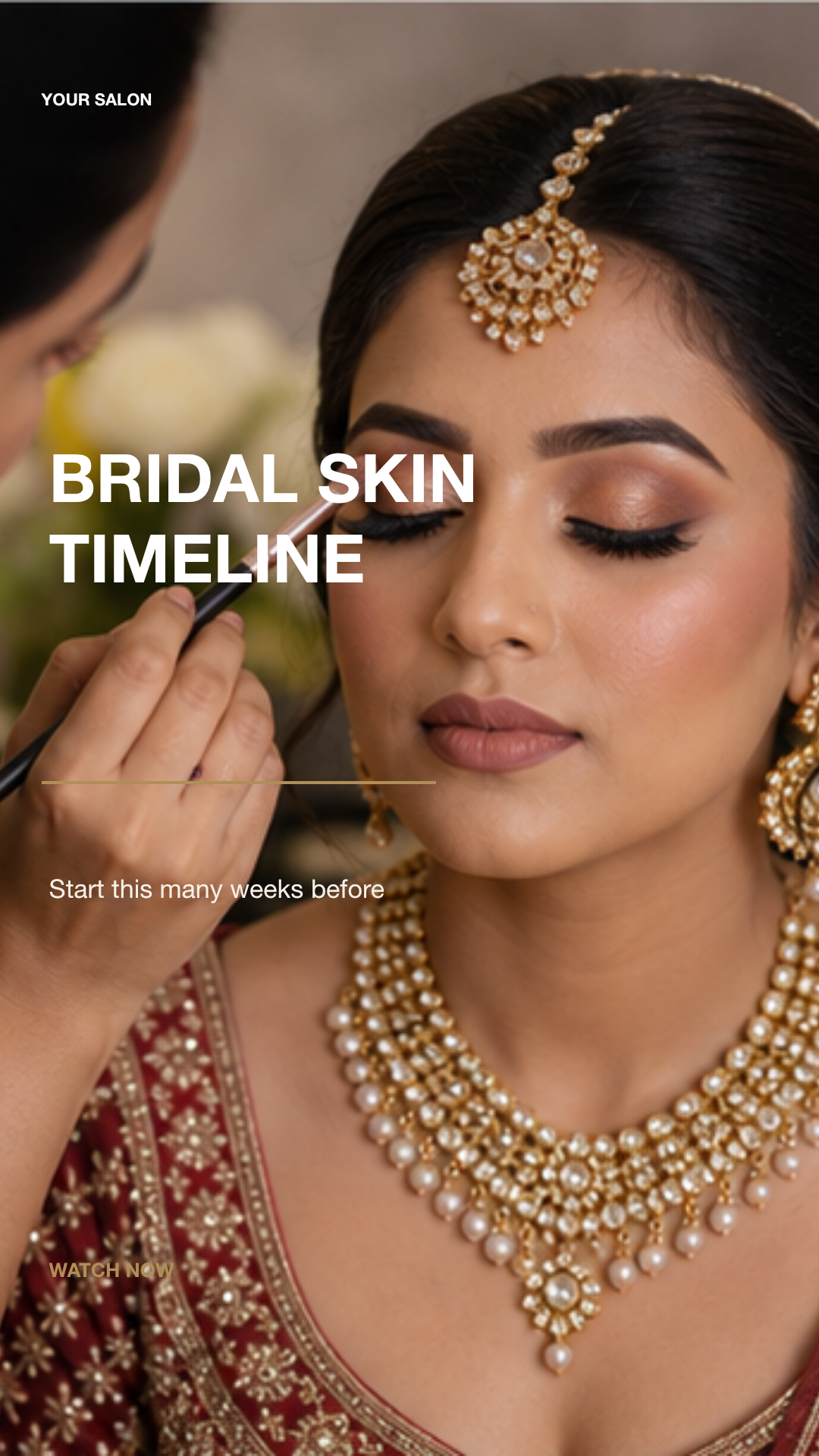 Bridal skin timeline Reel-cover template